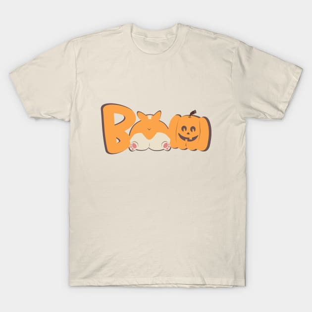 Boo - Corgi butt T-Shirt by LittleAna